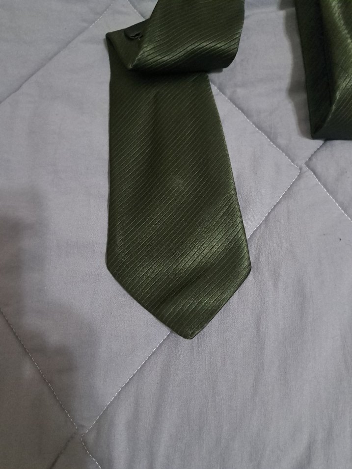 Klasik Gri Erkek Kravat - Görsel 2