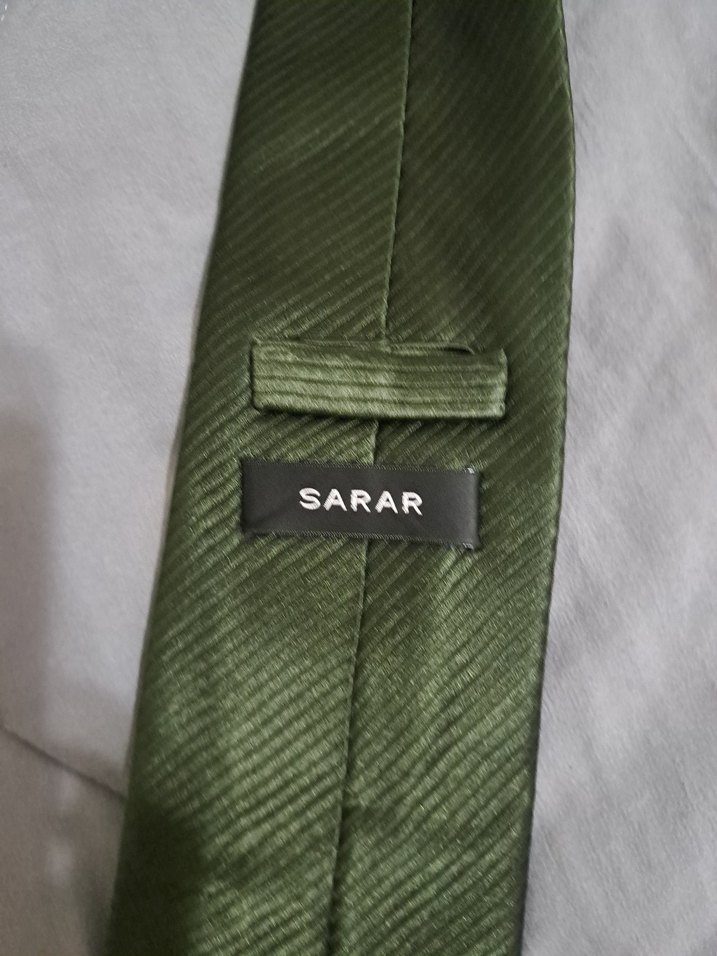 Klasik Gri Erkek Kravat - Görsel 4