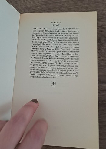 Elif Şafak - Araf Romanı - Görsel 3