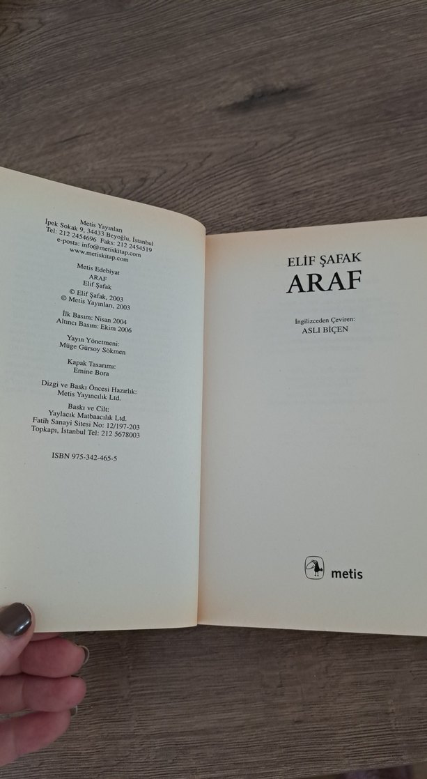 Elif Şafak - Araf Romanı - Görsel 4