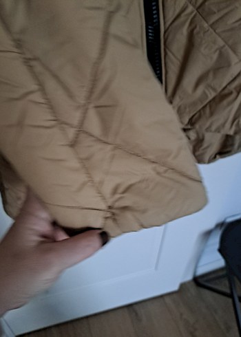 Bej Kapitone Kadın Mont - Görsel 6