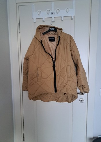 Bej Kapitone Kadın Mont - Görsel 2