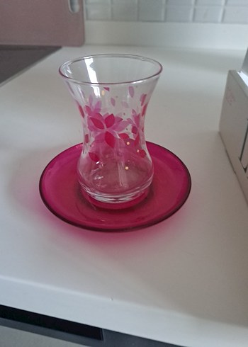 LAV Pembe Çiçekli 12 Parça Çay Seti - Görsel 4