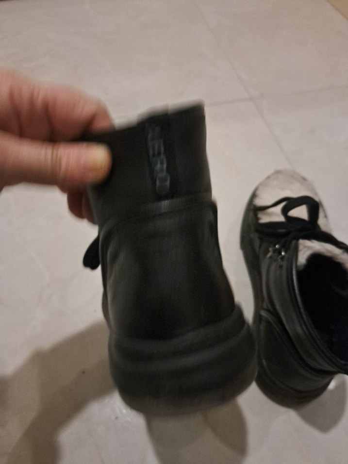 AERO Siyah deri  Kürklü Kadın Bot - Görsel 4