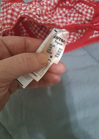 koton Kırmızı Vintage Midi Sütyen - Görsel 3