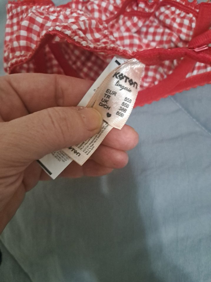 koton Kırmızı Vintage Midi Sütyen - Görsel 3