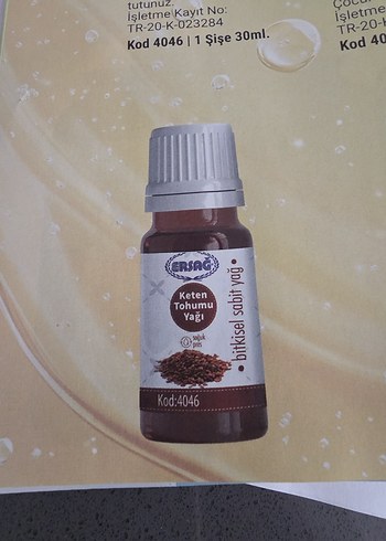 Ersağ keten tohumu Yağı 15 ml - Görsel 2