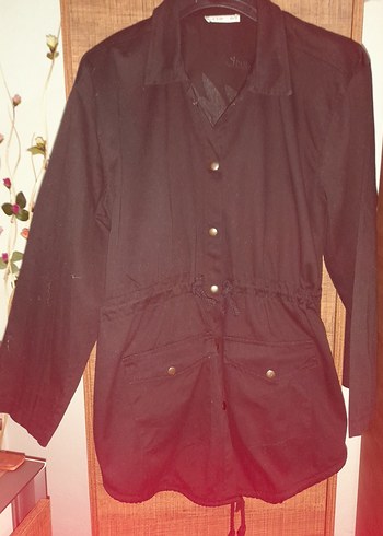 Bohem Siyah Baskılı Uzun Kollu Hamile Ceketi - Görsel 5