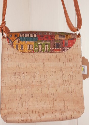 Renkli Baskılı Deri Bohem Kadın Çanta - Görsel 4