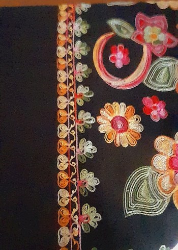 Boncuk İşlemeli Bohem Kadın Şal - Görsel 3