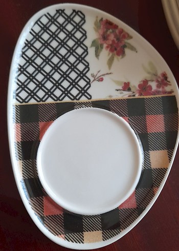 Beden Çok Renkli Desenli Oval Tabaklar