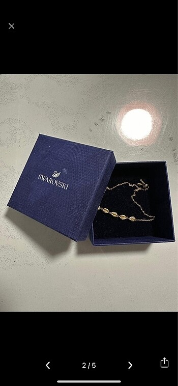 swarovski Gümüş kolye
