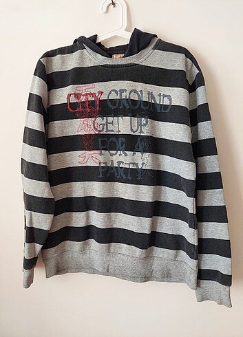 Erkek ici polarlı kapsonlu sweat 