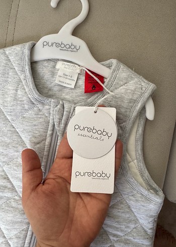 Çocuk Gri Fermuarlı Uyku Tulumu - Görsel 3