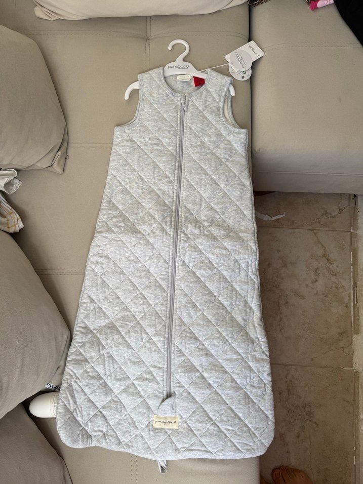 Çocuk Gri Fermuarlı Uyku Tulumu - Görsel 5