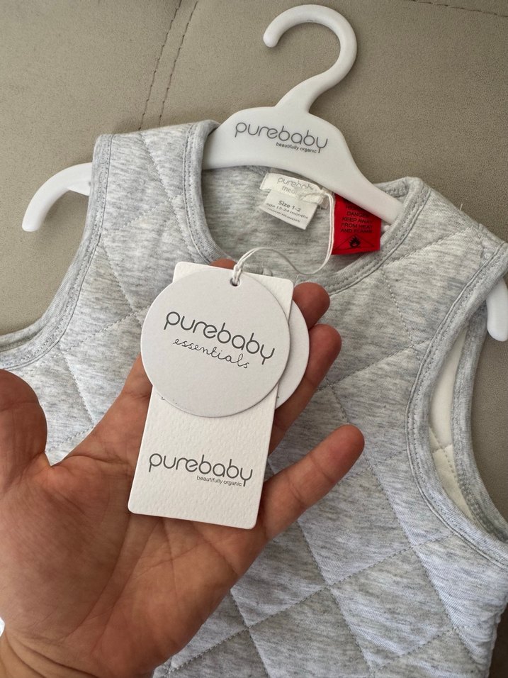 Çocuk Gri Fermuarlı Uyku Tulumu - Görsel 4