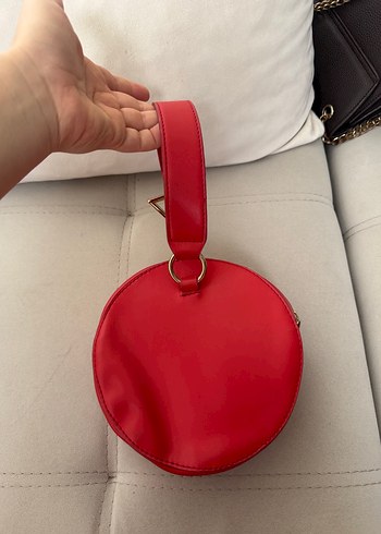 İpekyol Kırmızı Deri Yuvarlak Kadın Çanta - Görsel 2