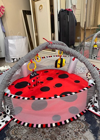 Renkli Uğur Böceği Desenli Bebek Oyun Halısı - Görsel 11