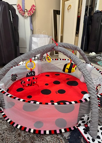 Renkli Uğur Böceği Desenli Bebek Oyun Halısı - Görsel 5