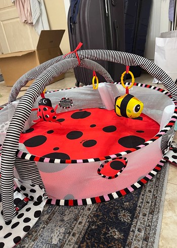 Renkli Uğur Böceği Desenli Bebek Oyun Halısı - Görsel 4