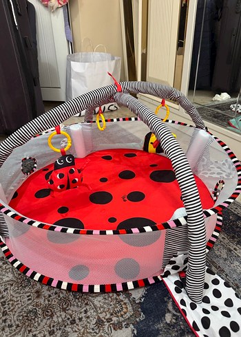 Renkli Uğur Böceği Desenli Bebek Oyun Halısı - Görsel 12