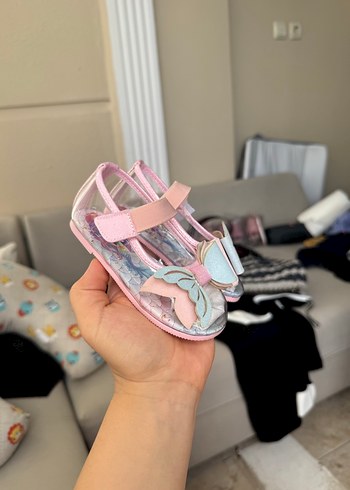 Kız Çocuk Pembe Kurdeleli Babet - Görsel 2