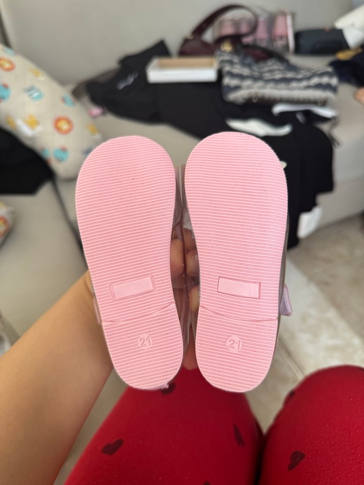 Kız Çocuk Pembe Kurdeleli Babet - Görsel 5