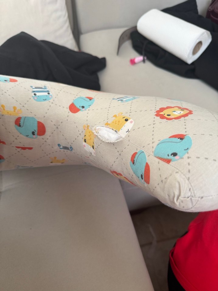 Renkli Desenli Emzirme ve Hamile Destek Yastığı - Görsel 4