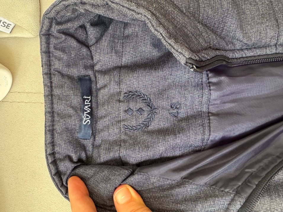 Süvari Gri Denim Fermuarlı Erkek Yelek - Görsel 4