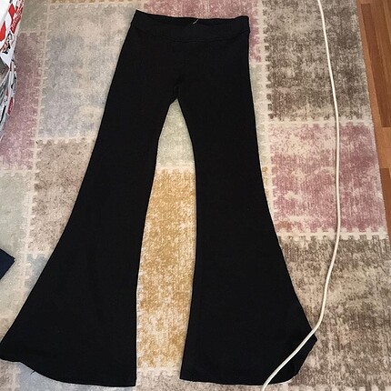 SİYAH VİSKON KUMAŞ PANTOLON