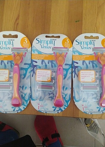 Ozel ilan gillette Venus 3 paket 