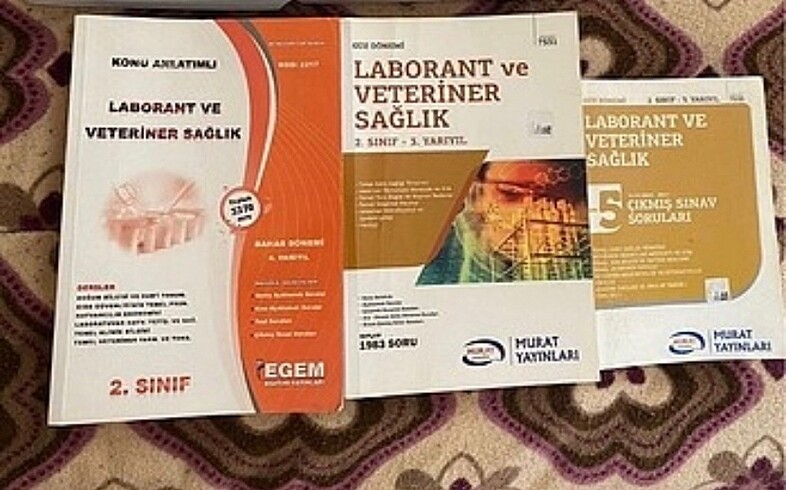 Laborant ve Veteriner sağlık kitapları