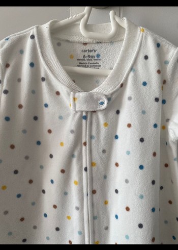 Beyaz Puantiyeli Bebek Uyku Tulumu - Görsel 2