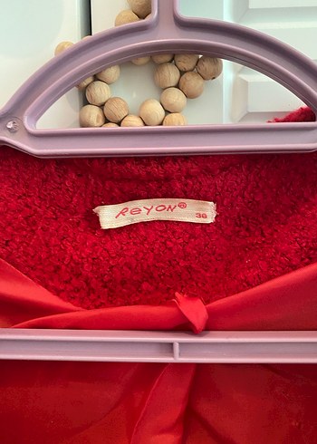 Kırmızı Cepli Kadın Kaban - Görsel 7