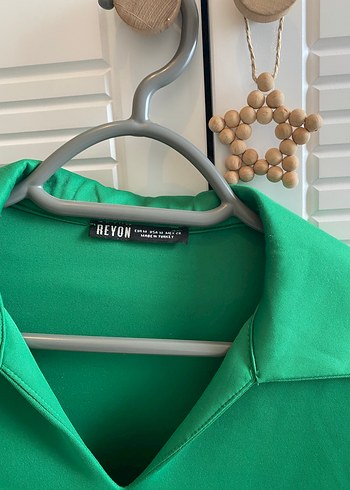 l Beden Yeşil V Yaka Kadın Sweatshirt