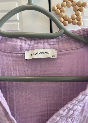 Bohem Mor Keten V Yaka Gömlek - Görsel 3