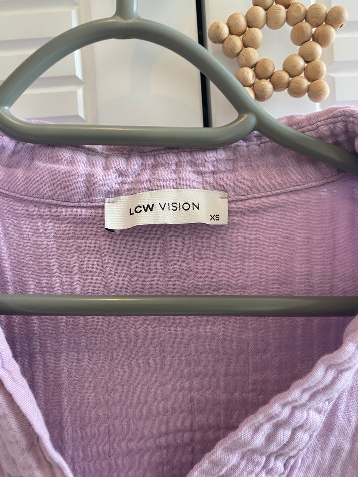 Bohem Mor Keten V Yaka Gömlek - Görsel 3