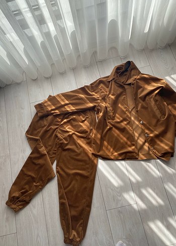 Kadın Kahverengi Süet Salaş Eşofman Takımı - Görsel 5