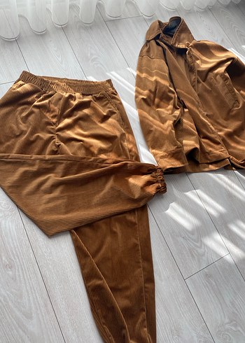 Kadın Kahverengi Süet Salaş Eşofman Takımı - Görsel 4