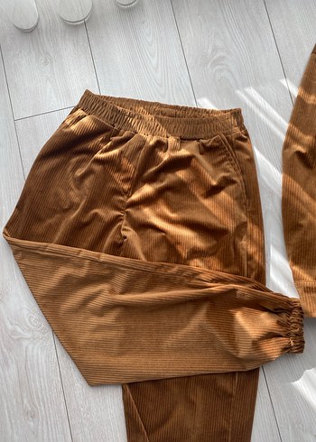 Kadın Kahverengi Süet Salaş Eşofman Takımı - Görsel 3