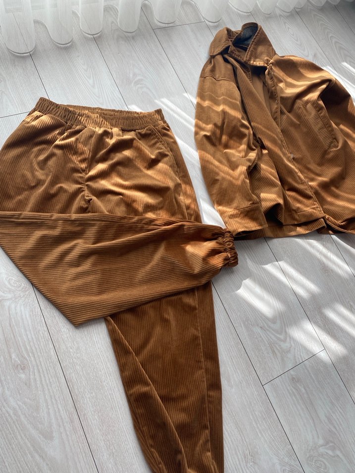 Kadın Kahverengi Süet Salaş Eşofman Takımı - Görsel 4