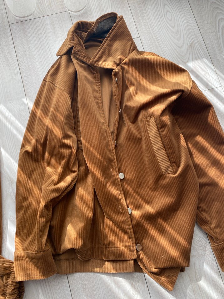 Kadın Kahverengi Süet Salaş Eşofman Takımı - Görsel 2