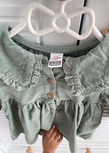LC Waikiki Kız Çocuk Fırfırlı Keten Elbise