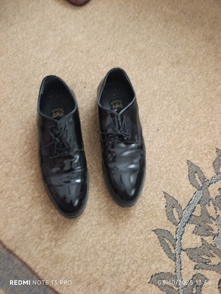 Siyah Parlak Erkek  Ayakkabısı - Görsel 2