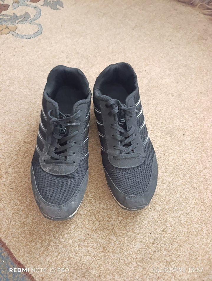 Siyah Bağcıklı Erkek Spor Ayakkabı - Görsel 2