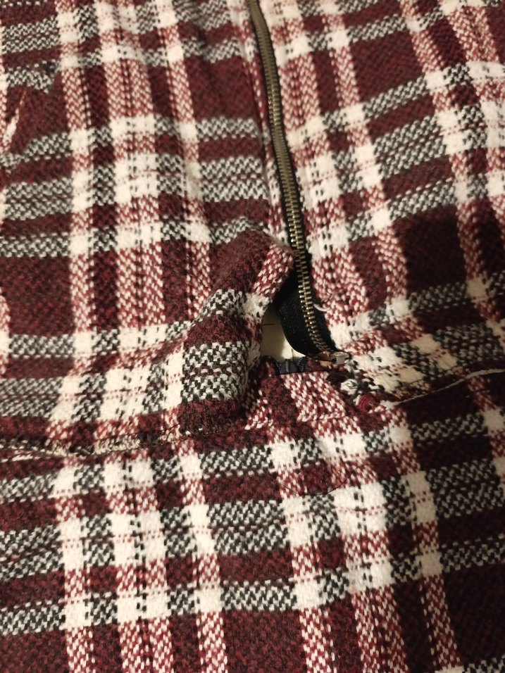 Bordo Ekose Mini Kadın takım - Görsel 2