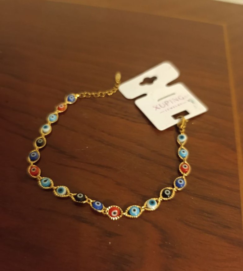 Renkli Nazar Boncuklu Kadın Bileklik - Görsel 2
