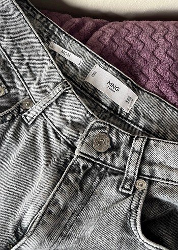 Mango gri mom jean - Görsel 2