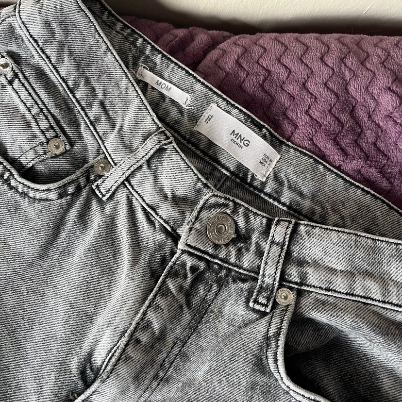 Mango gri mom jean - Görsel 2