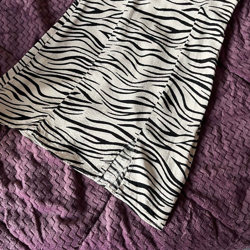 Bershka Zebra Desenli Mini Elbise - Görsel 2